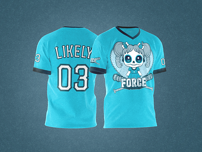 Force Jersey Mockup barbed wire branding character design digital art digital illustration graphic design illustration jersey logo mock up softball sugar skull vector vector illustration vector logo