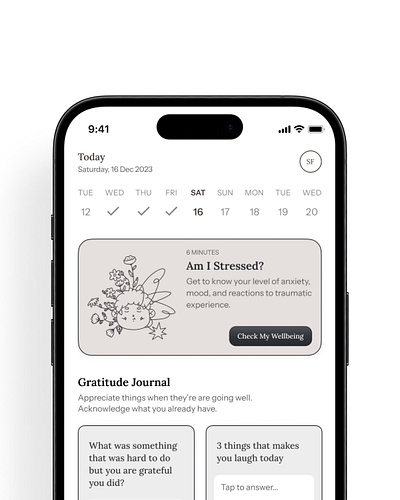 Lil Mindfulness App app mindfulness mobile wellbeing