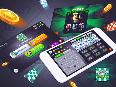 Tambola Game - UI/UX Design art design game game design graphic design illustration layout logo mobile app mobile game tambola ui uiux user experience user interface ux vector