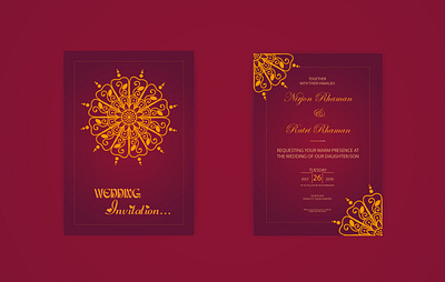 Mandala Invitation Card ai beautiful card colorful design illustration invitation card mandala mandala design wedding