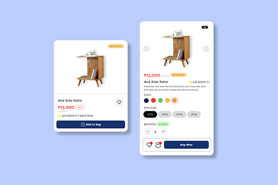 Product Item Card card design e commerce graphic design illustration mobile navigation online online shop product shop ui uiux web website