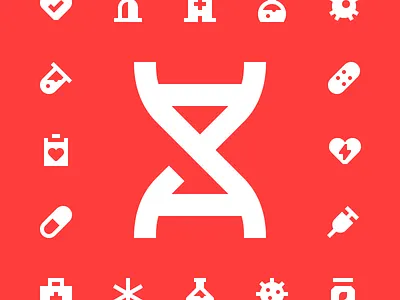 Medicine icons bacteria bandaid capsule chemistry emergency first aid kit heart hospital injection lab medical kit medicine natural treatment notepad pills star of life tube virus