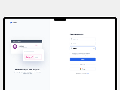 Sign Up page blockchain concept design figma figmadesign