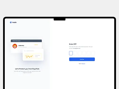 Enter OTP blockchain design figma figmadesign