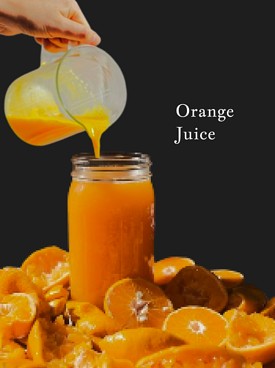 Simple Orange juice Poster design design