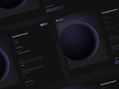 protocol for DAO governance • web3 2d 3d crypto dao design fintech product design ui ux web design web3 website