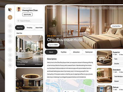 DashBoard - Hotel Booking branding design graphic design ui ux
