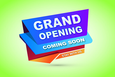 Grand Opening Banner Design banner design templates banner idea banner template branding design graphic design illustration sale banner sale design