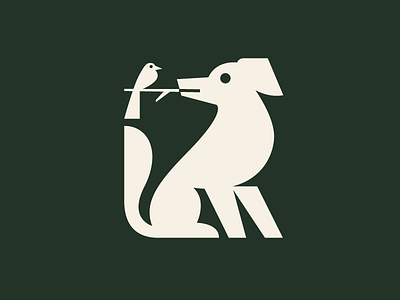 Dog & Bird Logo animal bird bird logo branding dog dog logo illustration logo mascot mascot logo