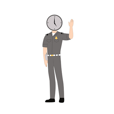 Police man guards poses set vector illustration Cartoon of young 3d animation branding design graphic design illustration logo motion graphics police ui ux uxui vector