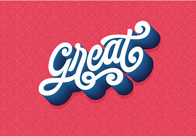 Great - Lettering calligraphy handlettering lettering logotype typography