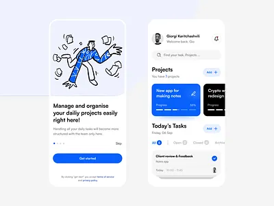 Task Manager 3d animation branding clean crypto finance goals graphic design ilustration logo lovely manager modern motion graphics organise projects task taskmanager tasks ui