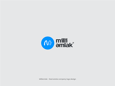 Milli emlak - Real estate company logo design graphic design logo logo design property real estate real estate company logo real estate logo real estate logo design shahin aliyev