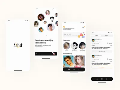 Artist mobile app 2024 branding design figma mobile app mobile app design mobile design mobile ui mobile ux ui ux web