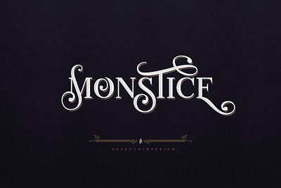 Monstice Family Fonts + EXTRAS alternates banner bookcover branding decorative element engraved extras family header luxury opentype poster printed serif sign type vintage