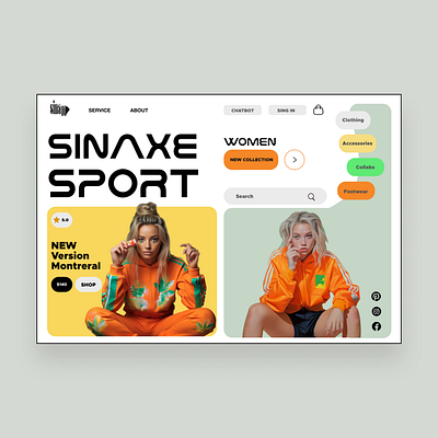 SINAXE WEBDESIGN app landingpage ui webdesign