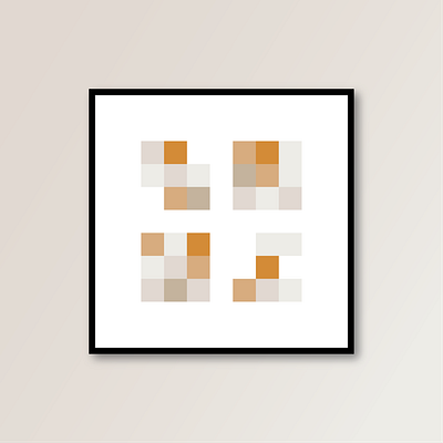 Maybe-1-1 abstract design illustration minimal modern modern art pattern pixel pixels print shape square