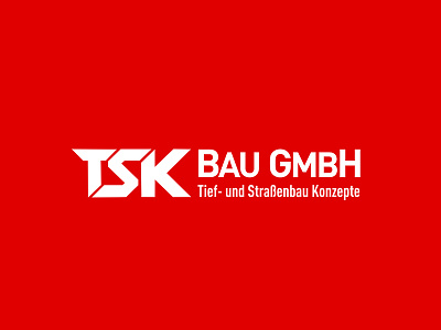 TSK BAU GmbH. Tief- und Straßenbau Konzepte agency brand brandidentity branding company design font graphic design icon identity illustration logo logotype typography vector