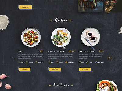 Restaurant Landing Page branding design graphic design illustration ui ux