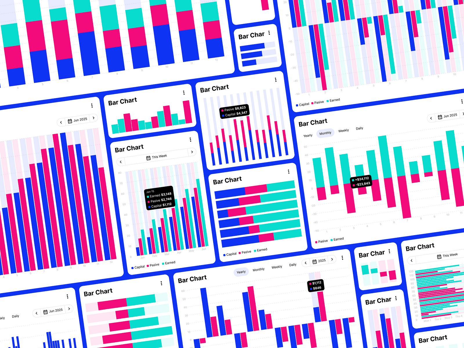 Bar Charts For Your UI/UX Dashboards - Master Chart by Masteruix on