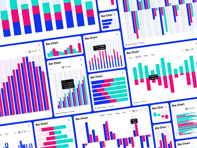 Bar Charts For Your UI/UX Dashboards - Master Chart bar bar chart bar graph blue chart charts dashboard design download flat graph graphic design layout modern template ui ui design ux ux design web