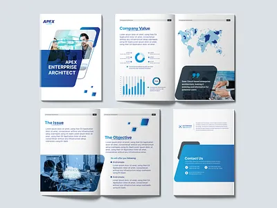 Enterprise Architecture Brochure Design brochure brochure design brochure template enterprise architecture figma graphic design saas ui uiux