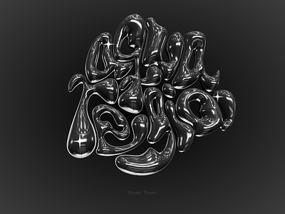 Typography experimentation 2 cover cristal design figma glass graphic graphic design music sleep token typography