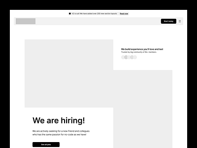 Job Listing - Layout v1 figma hire hiring hiring theme hiring website job job listing layout list minimal template theme website