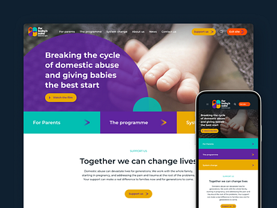 Breaking the cycle of child abuse app dashboard health programme support ui website