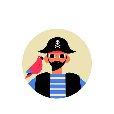 Pirate animation adventuretheme animatedcharacter animatedillustration animation avatarsanimations buccaneeravatar characterdesign creattie digitalpirate illustration lottie lottieanimation motion graphics pirate pirateparrot seafaringadventure swashbuckler treasurehunt