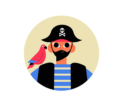 Pirate animation adventuretheme animatedcharacter animatedillustration animation avatarsanimations buccaneeravatar characterdesign creattie digitalpirate illustration lottie lottieanimation motion graphics pirate pirateparrot seafaringadventure swashbuckler treasurehunt