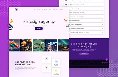 UX/UI design for web agency AI studio agency design ai agency design landing page design landing page ui ux ui design ui ux uxui design web design website agency website design