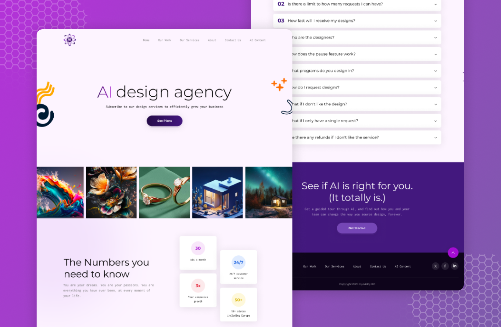Example of Landing Page UX UI Design + Development