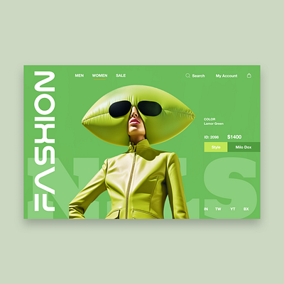 FASHION LANDING PAGE 2024 animation app design fashion figma illustration landingpage ui ux