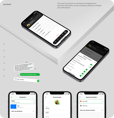 OutdoorHub Mobile App Account design e commerce mobile app mobile design ui ux