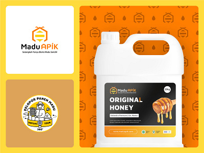 Madu Apik Brand Identity branddesign brandidentity branding design graphic design logo logodesign