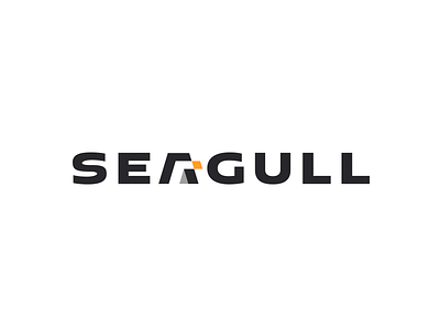 Seagull Logo a animal bird brand branding for sale gull letter logo mark nagual design seagull