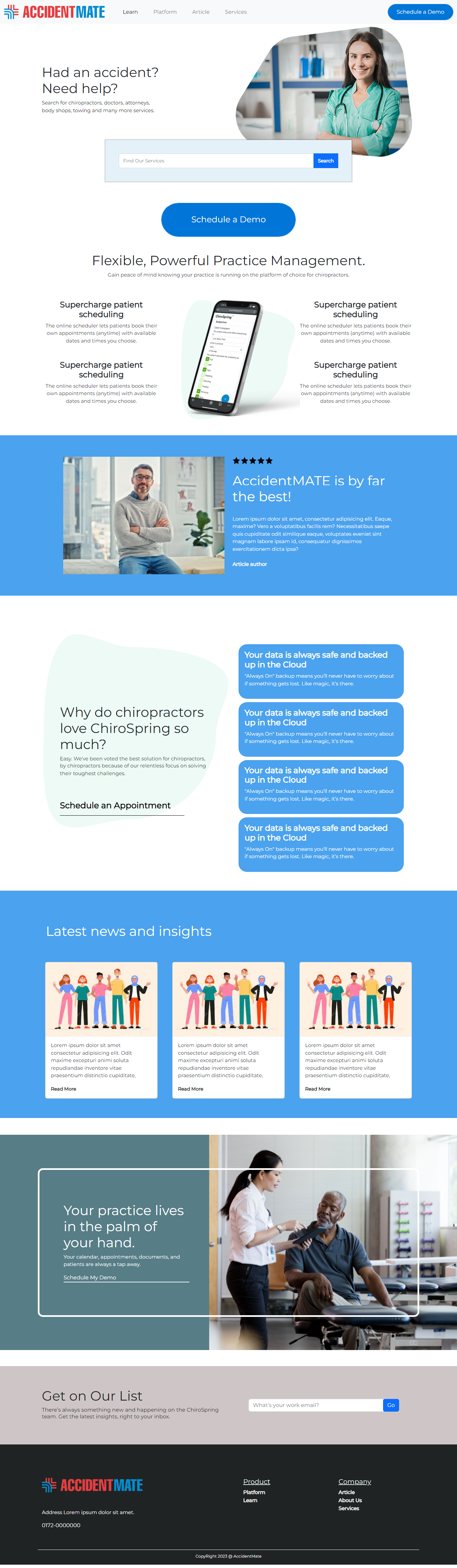 Example of Website Mockup Design