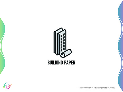 Building Paper Logo brand design brand designer building construction document file logo design logo designer logo for sale logo idea logo inspiration logomark logotype paper property real estate roll skyscrapper tissue zzoe iggi