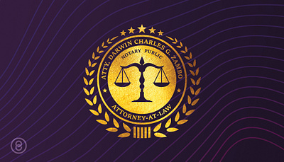 Attorney Stamp Design attorney firm justice law law firm logo logo design