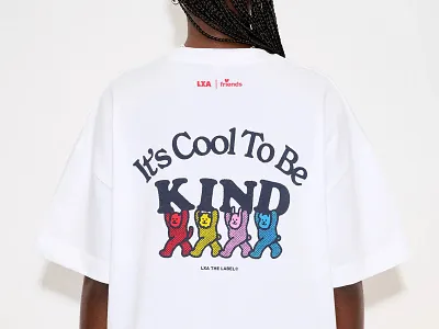 It's cool to be kind - LXA The Label design graphic design illustration merch streetwear t shirt