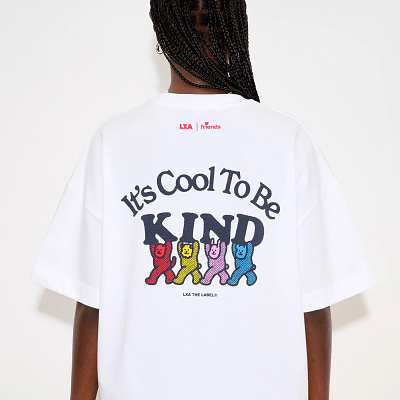 It's cool to be kind - LXA The Label design graphic design illustration merch streetwear t shirt
