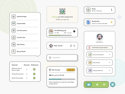 Cloud Storage - Ui UX Component business components consistency customization design development efficiency framework integration library modularity product prototyping responsive reusability scalability system ui user friendly