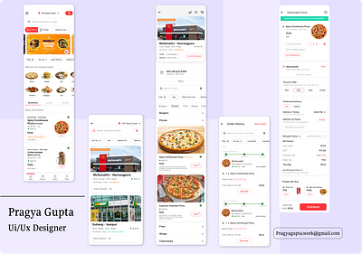 💡Feast for the Eyes: The User interface for a Food App. cart checkout figma foodapp home order restaurant ui uiux ux