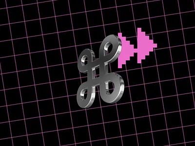 CMD 3d animation chrome design geometry motion graphics ui