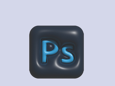 Inflated icon pack of Adobe 3d adobe branding icons inflated logo motion graphics ui