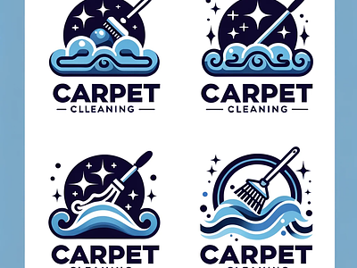 Logo Design (Carpet Cleaning Service) commercial carpet cleaning dry carpet cleaning logo residential carpet cleaning rug cleaning stain removal