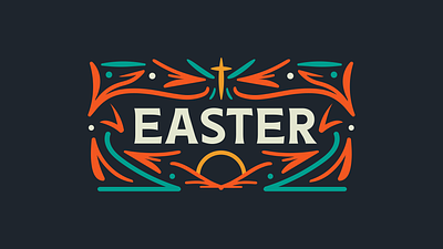 Easter 2024 christian church cross easter illustration jesus pattern sun sunday