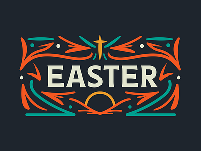 Easter 2024 christian church cross easter illustration jesus pattern sun sunday