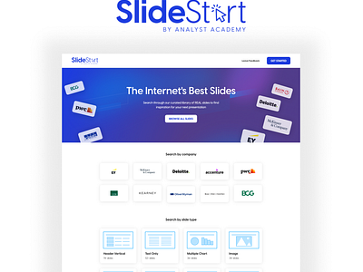 Slide Start Webflow Web App Design & Development airtable b2b website big 4 branding clean ui figma logo modern web design nocode saas saas website design typography ui web app webapp webflow website website ui